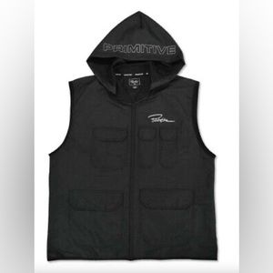 Primitive "Hood Vest" - Size Large (Black) - Waterproof Mesh Material